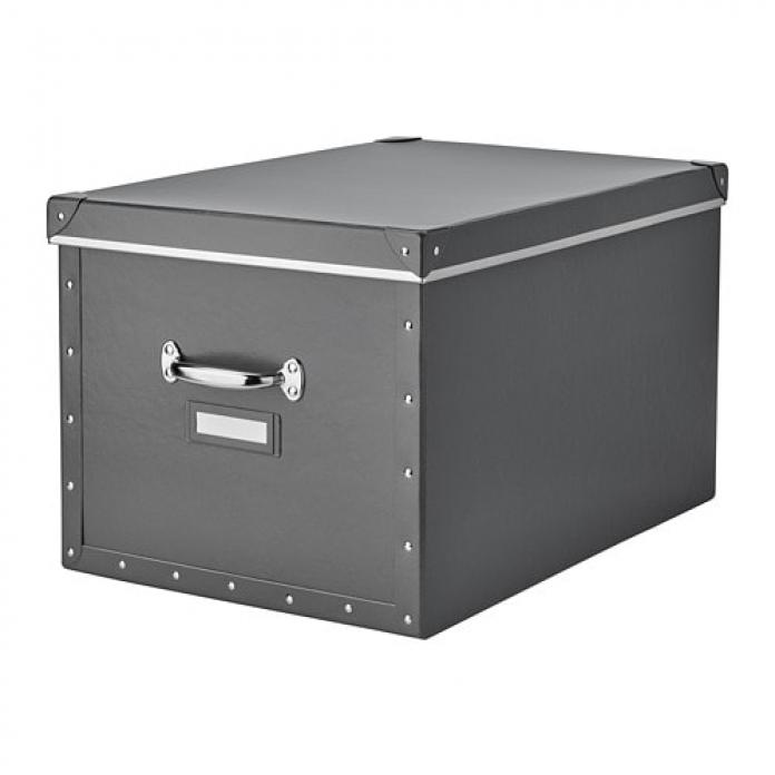 New Dark Grey 18x26x15 Lid Ikea Fjalla Storage Box 