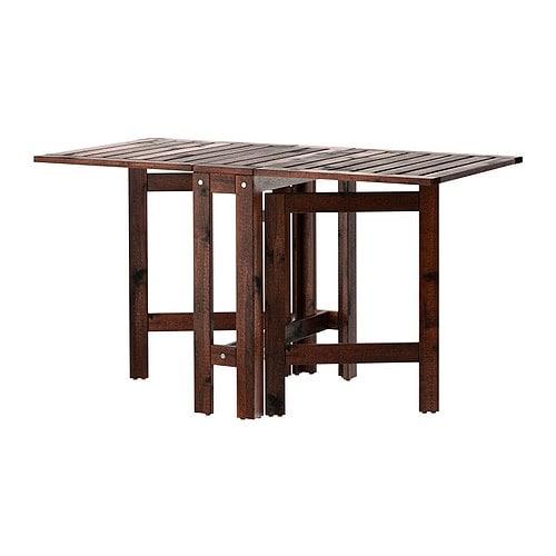 ÄPPLARÖ - 502.085.35 - Gateleg table, outdoor, brown stained | by Hagberg/M Hagberg