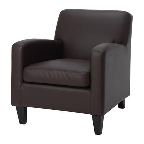 ikea brown armchair