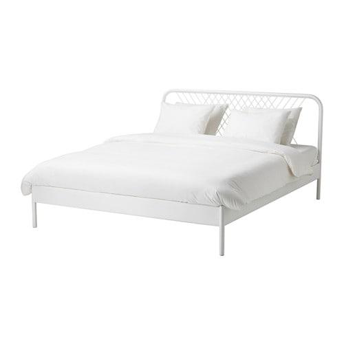 Nesttun 291 579 91 Bed Frame White, Queen Size Bed Frame Ikea Canada