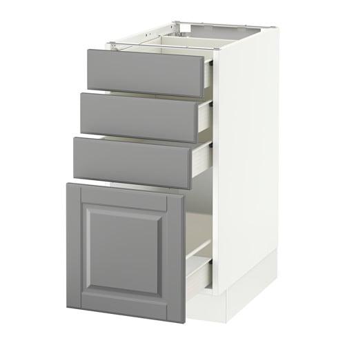 Grudge Trafik Byg op SEKTION - 990.450.33 - Base cabinet with 4 drawers, white Förvara, Bodbyn  gray | by IKEA of Sweden